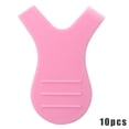 thumbnail image 1 of 10pcs/bag Eyelash Brushes Plastic Eyelash Lifting Perm Comb Comb Makeup Y Shape Portable Makeup Tools, Pink, 1 of 8