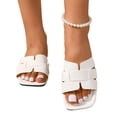 thumbnail image 1 of Styesk Sandales pour Femmes à une Bride, Bout Rectangulaire, Pantoufles de Plage, Sandales d'Extérieur Mode pour Femmes, 1 of 6