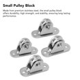 thumbnail image 3 of Stainless Steel Small Pulley Block Silent Pulley for DIY Equipment Wire Rope Rail Sliding Gate, Effortless , Noiseless, 176 Lb Load Capacity, 3 of 8