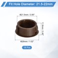 thumbnail image 2 of Uxcell 18pack 22mm(7/8") Nylon Hole Plugs, Flush Type Panel Round Snap In Fastener Knockout Plugs, Brown, 2 of 6