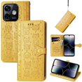 thumbnail image 1 of Étui à Rabat pour FOXDOCK Ulefone Note 18 Ultra, Étui à Rabat en Cuir PU Gaufré Chat et Chien avec Fentes pour Cartes, Support, 1 of 6