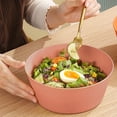thumbnail image 4 of Large Salad Bowl Salad Bowl Set Plastic Serving Bowls Reusable Lightweight Bowl for Rice Noodle Soup Snack Fruit Serving Bowls Salad Bowls Large Bowls for Kitchen Bowls for Salad Vegetable, 4 of 6