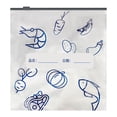 thumbnail image 1 of Food Storage Bags Aluminum Foil Design 10-Pack Slideway Sealed Bags For Fridge Freezer Home Use Thickened Material Keep Fresh Large Size Ideal For Meals Leftovers Storage C, 1 of 5