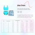 thumbnail image 5 of iiniim Kids Girls 3Pcs Rash Guard Tropical Print Cover Up Swimsuit Swim Tank Top and Brief Set Bathing Suit Navy Blue 14Y, 5 of 5