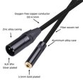 thumbnail image 3 of serony Dual Shielded Audio Cable Wear-resistant Plug Adapter Video Camera Switch Home Supplies for Smartphone Microphone Music Player 2m, 3 of 7