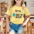 thumbnail image 2 of TZEWGL T-Shirts For Child Back To School Season Printed Short Sleeve Crewneck Clothes For Baby size 4-6T, 2 of 4