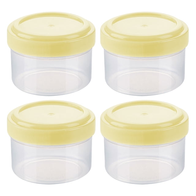 Seasoning Box Set 4-Pack Food-Grade PP Portable Kitchen Condiment Container with Sealing Lid for Home Barbecue Camping