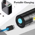 thumbnail image 4 of Rechargeable LED Flashlight, Strong Light 14500 Focus, USB Charging Working Lamp, Cob Mini Flashlight, Portable Outdoor Lighting Tool, 4 of 6