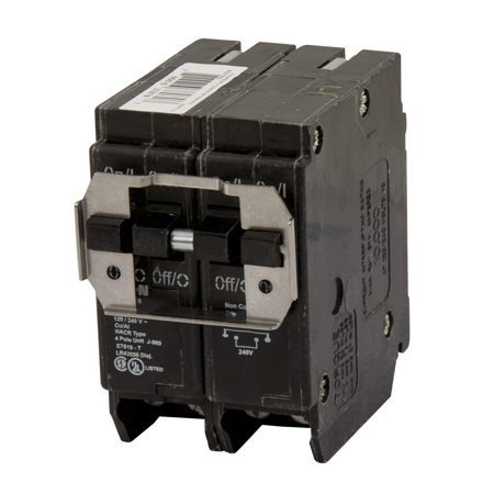 Eaton BQC220220 Type de Montage à Brancher BQC Disjoncteur Quadplex 4 Pôles (2) 20 Ampères 120/240 Volts