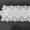 thumbnail image 4 of QualitChoice Simple Embroidery Table Runner White Lace Tablecloth Fabric Dining Tea Exquisite Kitchen Decoration White 35*240 cm 1 Pc, 4 of 6