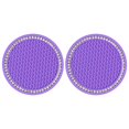 thumbnail image 4 of 2Pcs Car Diamond Cup Mat Bottle Seat Cushion Non-Slip Silicone Cushion, 4 of 9