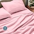 thumbnail image 4 of Bare Home 22" Extra Deep Pocket Sheet Set - Premium 1800 Collection - Ultra-Soft - Twin XL, Light Pink, 4 of 8
