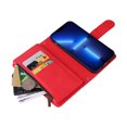 thumbnail image 4 of Case for iPhone 13 Pro Cover Zipper Pocket Wallet Case Magnetic Protective - Red, 4 of 5