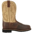 thumbnail image 4 of Justin Boot Company Mens Waxy Brown Steel Toe Work Boots, 4 of 7