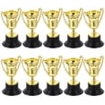 thumbnail image 1 of MasteelfCA 10 Pcs Trophées de Récompense en Plastique Trophée d'Or Gobelets Récompense Fournitures de Récompense Scolaires, 1 of 8