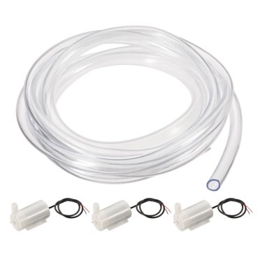 Unique Bargains Pompe à Eau Submersible Micro avec Tube en Vinyle Transparent Style Horizontal DC 3V