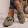 thumbnail image 3 of Chaussures Richelieu en Suède à Franges pour Femmes, Printemps Automne, Ballerines à Enfiler, Mocassins Penny, Chaussures de Marche, 3 of 8