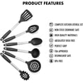 thumbnail image 3 of Daily Kitchen Utensils Set Silicone and Stainless Steel Non-stick Cookware Heat-resistant Cookware Eight-piece Household Kitchen Utensils Set, 3 of 6