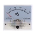 thumbnail image 2 of 0-500 Ammeter Analogue Panel, Amp Meter, Analog Current Panel, Milliampere Meter Accuracy Class 2.5, Size 2.52x2.20x2.05 Inch 0-500mA, 2 of 9