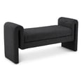 thumbnail image 1 of Meridian Furniture Banc en Tissu Noir Stylet, 1 of 7