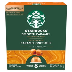 STARBUCKS Caramel lisse, pour NESPRESSO VERTUO, Rôti de Blonde aromatisé