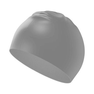 Aocisk Adult Unisex Solid Color Sports Headband Swim Cap for Active Water Sports and Training Grey One Size