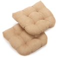 thumbnail image 1 of Coussin de Chaise de Salle à Manger Capitonné en Microsuède en Forme de U de 19 Po (Ensemble de 2), 1 of 3