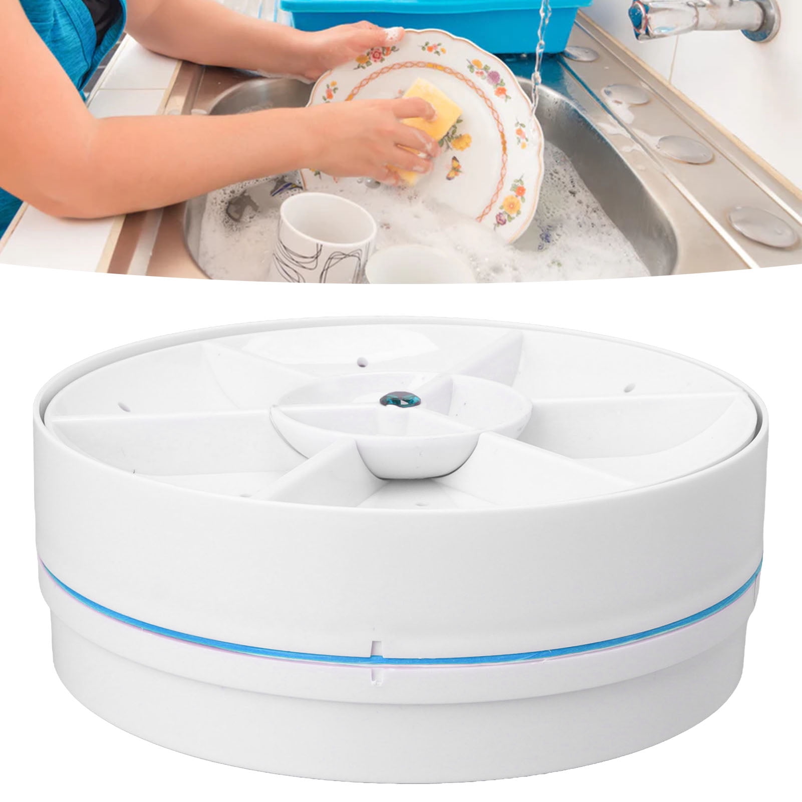 Portable Mini Dishwasher Lightweight & Compact, Portable for Home & Travel, Cordless Dishwasher with High Pressure Water for Quick Cleaning, Small Installation Unrestrained Fruit