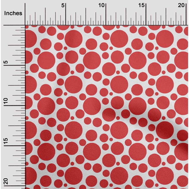 oneOone Viscose Chiffon Fabric Polka Dots Print Fabric BTY 42 Inch Wide