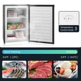 thumbnail image 4 of HOMCOM Compact Upright Freezer 3Cu.Ft Mini Freezer, Silver, 4 of 9