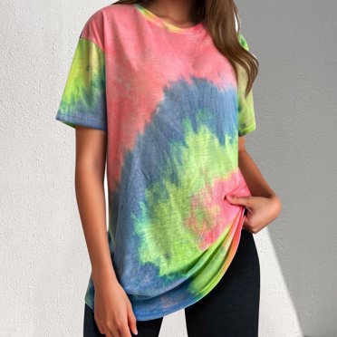 Womens Cotton Tshirts Letter Print Loose Short Sleeve V Neck Fashion Style Womens T Shirts Pink L