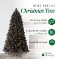 thumbnail image 4 of Home Heritage Snowdrift 6.5 Ft Pre-Lit Artificial Christmas Holiday Tree, Black, 4 of 9