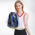 thumbnail image 2 of High Density Fan Shaped Cheerleading Handheld Flowers for Sports Performance and Party Events with Secure Grip Handle Design 2PCS, 2 of 4