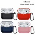 thumbnail image 1 of 4 Pack Compatible Case Cover Silicone Protective Skin for Apple Airpod 1 2 Case, 1 of 7