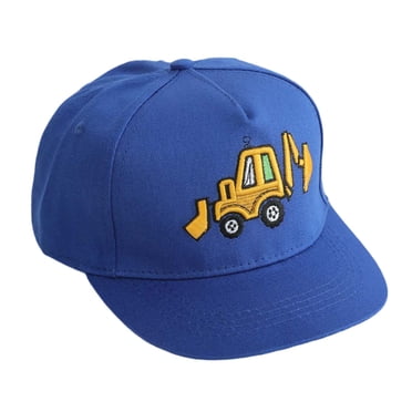 MIASHUI Kids Hat Toddler Boys Girls Embroidery Excavator Baseball Cap,Blue,2-8 Years