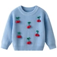 thumbnail image 1 of Kids Long Sleeve Shirt Basic Round Neck Brushed for Girls,Long Shirt Dress, 1 of 7
