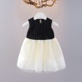 thumbnail image 2 of FAOWME Robe d'Été pour Filles Robe de Plage Étoilée Robe de Fête pour Enfants Robe d'Été Étoilée Robe de Fête de Plage Jupe pour Petite Fille Manches Courtes Noir 4-5 Ans, 2 of 5
