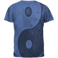 thumbnail image 1 of T-shirt pour Homme Galaxy Stars Yin Yang Usé, 1 of 1