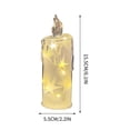 thumbnail image 3 of Shedding Tears Candle Night Light, Romantic LED Wedding Decoration Lamp, Battery Operated Bedside Table Centerpiece, Soft Warm Glow, Small Tear Candle Decor for Home Events Parties, 5.5x15.5cm, 3 of 6