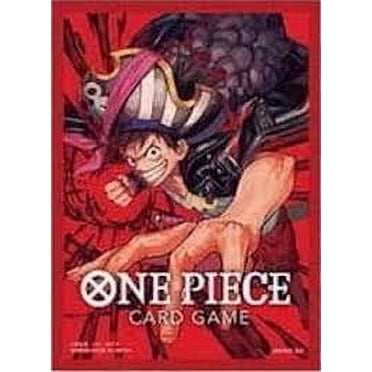 Pochettes Officielles pour Jeu de Cartes One Piece : Assortiment 2 - Monkey.D.Luffy (Lot de 70) - Pochettes pour Cartes Bandai