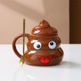 thumbnail image 4 of Chmadoxn Cups Funny Ceramic Cup Creatives Weird Poop Cup Weird Poop Coffee Cup Poopy coffee cup, 4 of 6