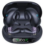 Bluetooths Earbuds, 3D HiFi Stereo Over Ear Headphones with Charging Case, Touch Control Wirelessly Earphones Noise Reduction for Workout Running Gym