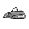 thumbnail image 2 of jinwen Badminton Racquet Bag Gym Bag Sports Equipment Bag Portable Racket Carry Bag Gray Black, 2 of 9
