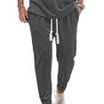 thumbnail image 2 of AherBiu Joggers for Men Drawstring Elastic Waist Sweatpants Silm Fitted Loose Athletic Running Workout Pants with Pockets, 2 of 6