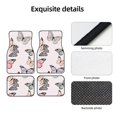 thumbnail image 4 of Lsque Beautiful Butterfly Print 4-Piece Floor Mats, Heavy-Duty Rubber Liners, Anti-Slip Design, All-Season Automotive Protection, Vehicles, Cars, Trucks, and SUVs, 4 of 7