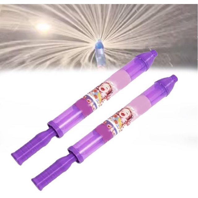 Romantic Firework Style Water Spray Toy for Couples, Firework Water Gun Squirter Firework, High Pressure Pull-Out Sprinkler Spray Toys for Bathing, Pool, Party Entertainment (Purple)