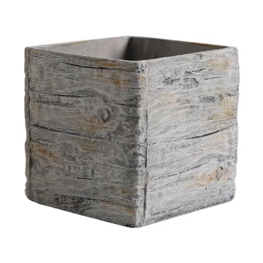 jinwen Square Planter Centerpiece Cement Flower Pot for Garden Indoor Outdoor Patio Large