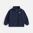 thumbnail image 2 of MIASHUI Manteau Léger Chaud à Fermeture Éclair pour Tout-Petits Garçons Filles, Bleu Marine, 6-7 Ans, 2 of 4