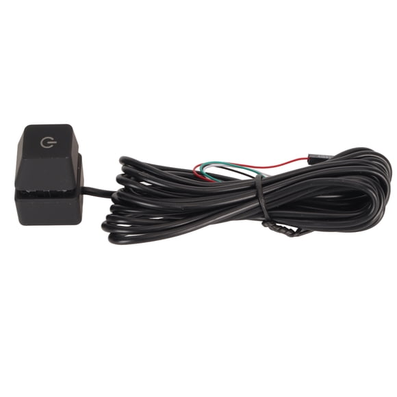 PC Power Switch, Mechanical Computer Power Switch Easy Operation Long Cable for Office Blue Light,Green Light,Colorful Light