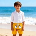 thumbnail image 2 of Swim Trunks for Boys Toddler Solid Color Cute Print Breathable Shorts with Pocket 1Pc, 2 of 7